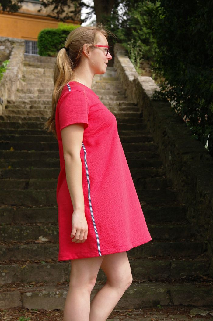 Modern A-line dress by Sewingridd