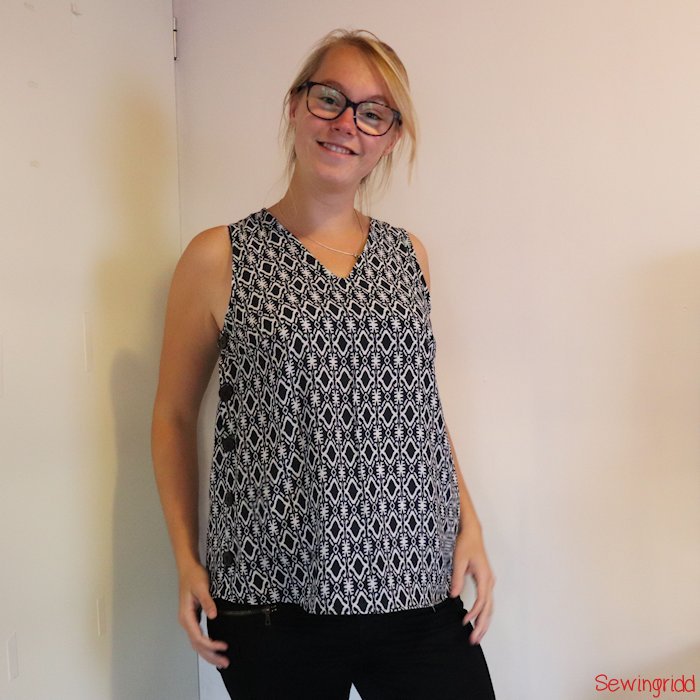 Freshly rereleased Tula dress pattern by Laela Jeyne Patterns, sewn by Sewingridd