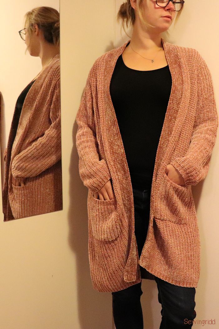 Before - Refashioned cardigan by Sewingridd - The refashioners 2018