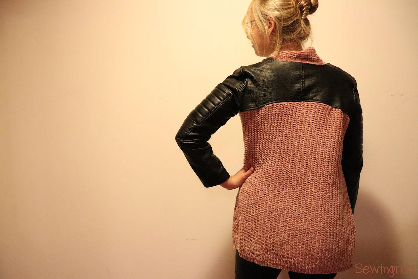 Refashioned cardigan by Sewingridd - The refashioners 2018