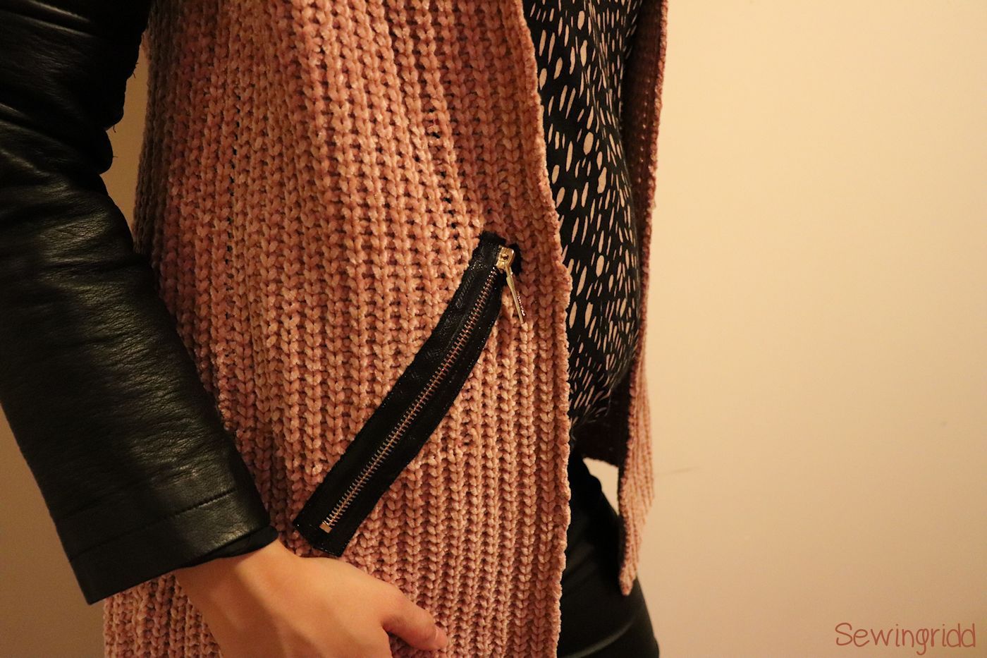 Refashioned cardigan by Sewingridd - The refashioners 2018