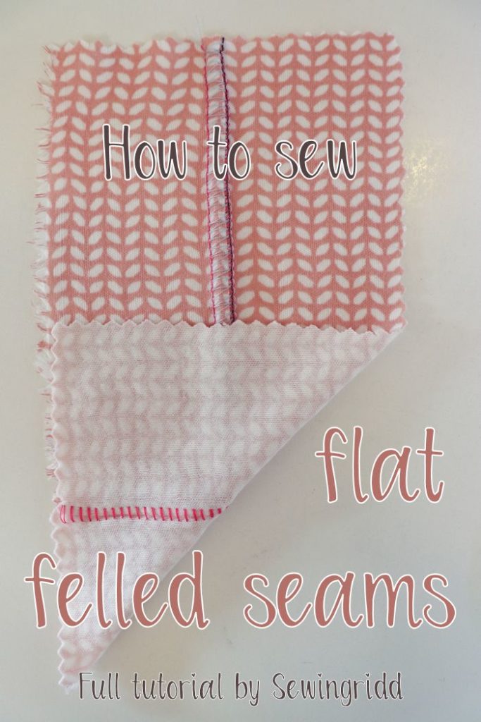 Tutorial on how to sew flat felled seams (flatlock) by Sewingridd