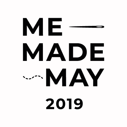 MeMadeMay logo by https://sozowhatdoyouknow.blogspot.com/. Blog by Sewingridd