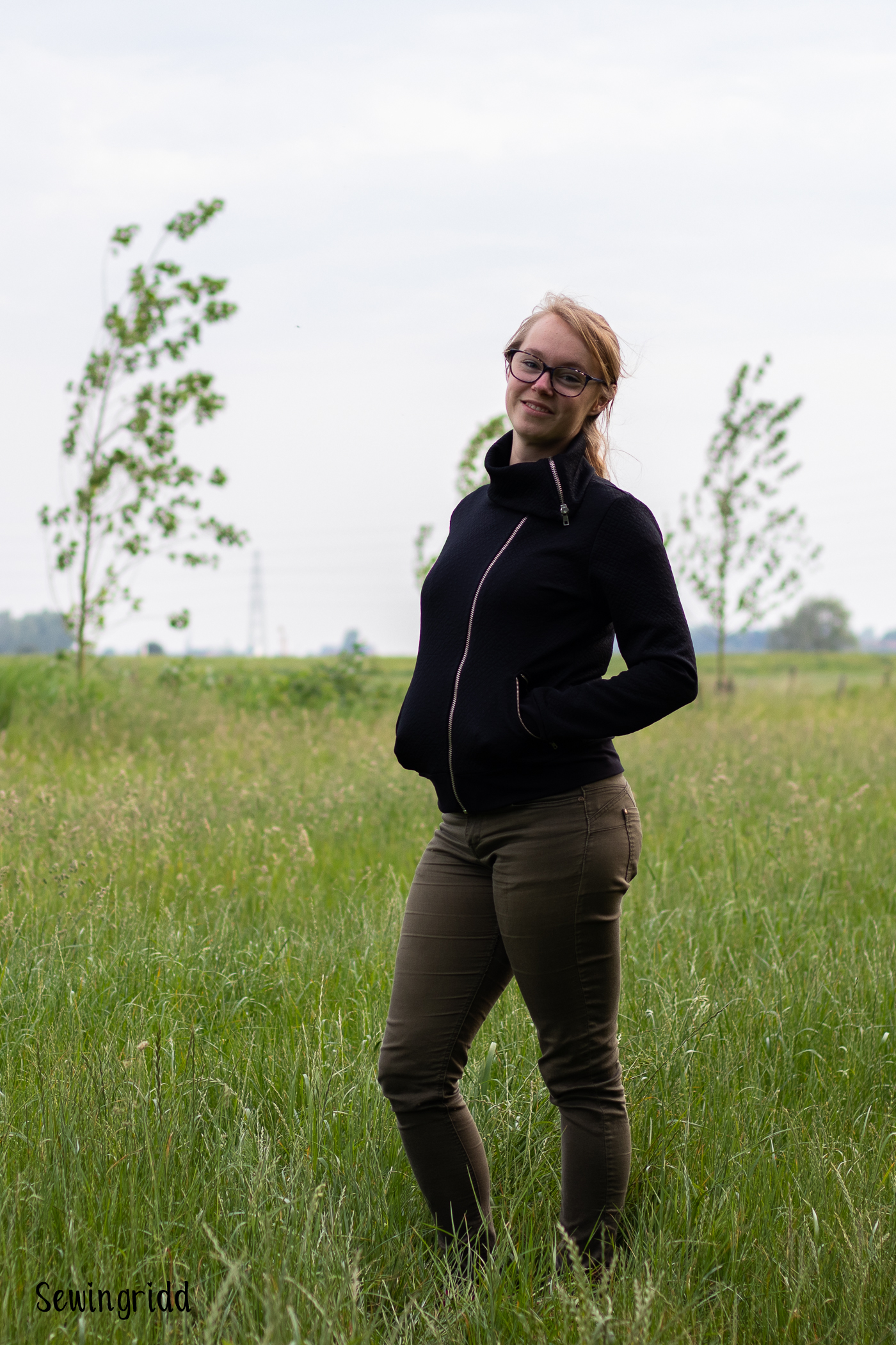 Seamly Moto Sweatshirt sewn by Sewingridd