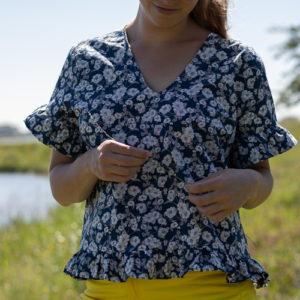 Breezy top sewn by Sewingridd
