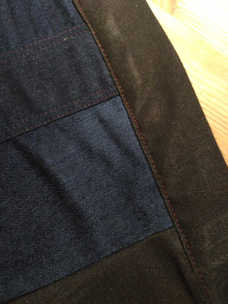 Refashioned recycled denim jacket by Sewingridd. Picture by Annelies Mol