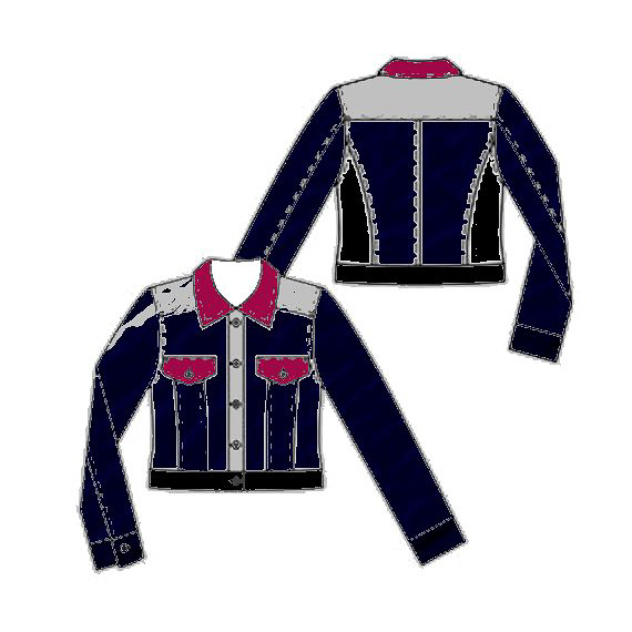 Refashioned recycled denim jacket by Sewingridd. Picture by Annelies Mol