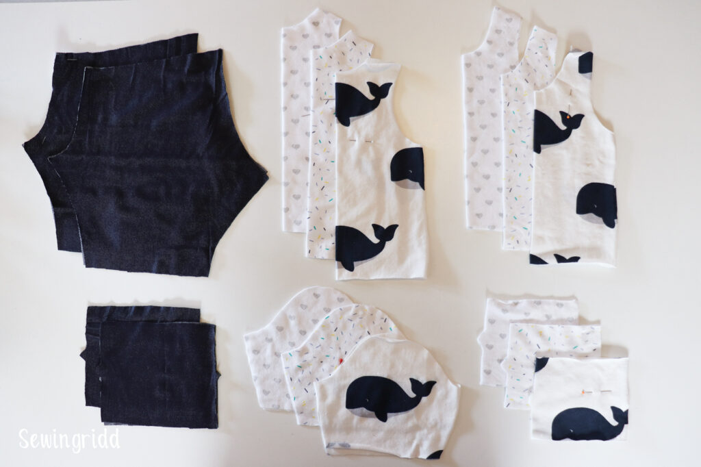 Baby clothes sewn by Sewingridd