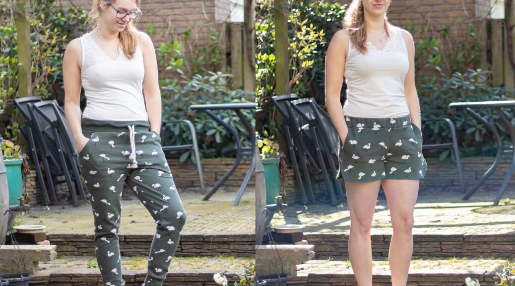 Mini & Maxi - Skye Joggers and Barton Shorts by Blank Slate Patterns, Sewn by Sewingridd