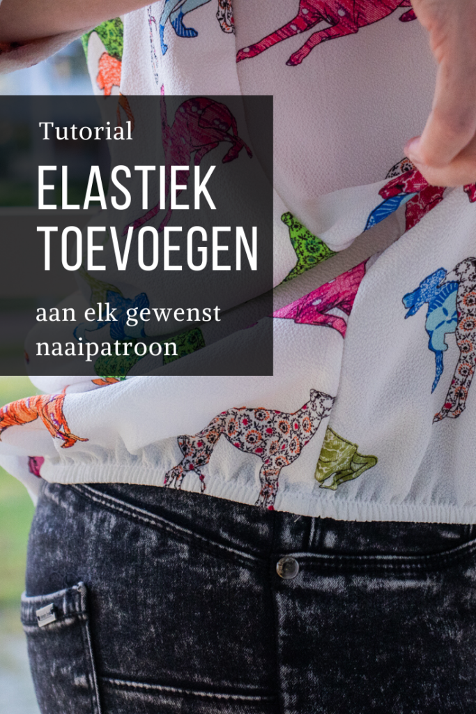 Leer hoe je elastiek kunt toevoegen aan elk gewenst patroon - gratis tutorial door Sewingridd