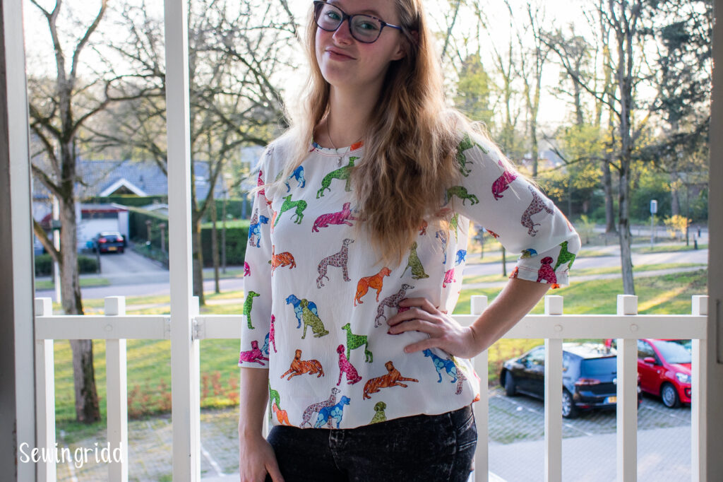 Springy blouse sewn by Sewingridd, pattern by My Image #16